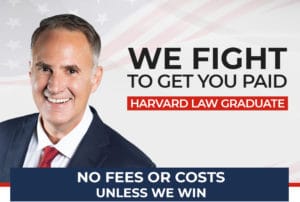 Attorney Dennis Hernandez with text 'We Fight to Get You Paid - Harvard Law Graduate. No Fees or Costs Unless We Win.